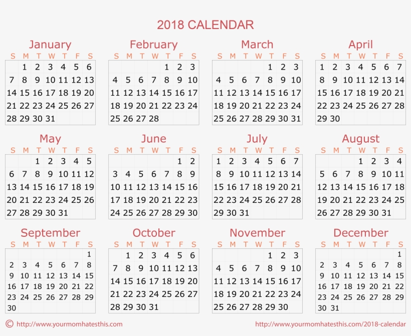 Calendar 2018 Transparent Png - Society6 2015 Calendar Canvas Print - Small By Sweet, transparent png #156882