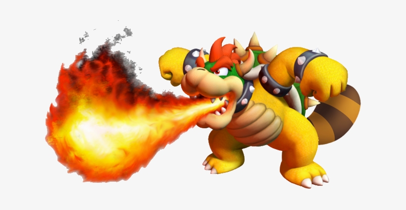 False Bowser - Bowser Fire Breath Gif, transparent png #156934