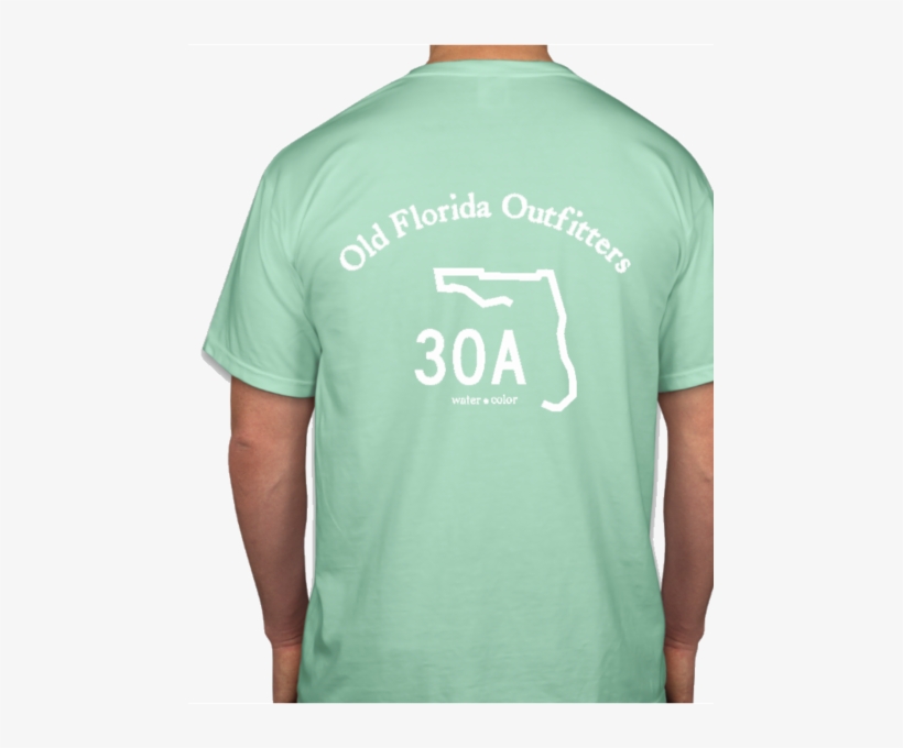 Ofo Short Sleeve Pocket 30a Logo T-shirt In Mint/white - T-shirt In Denim Blue, transparent png #157033
