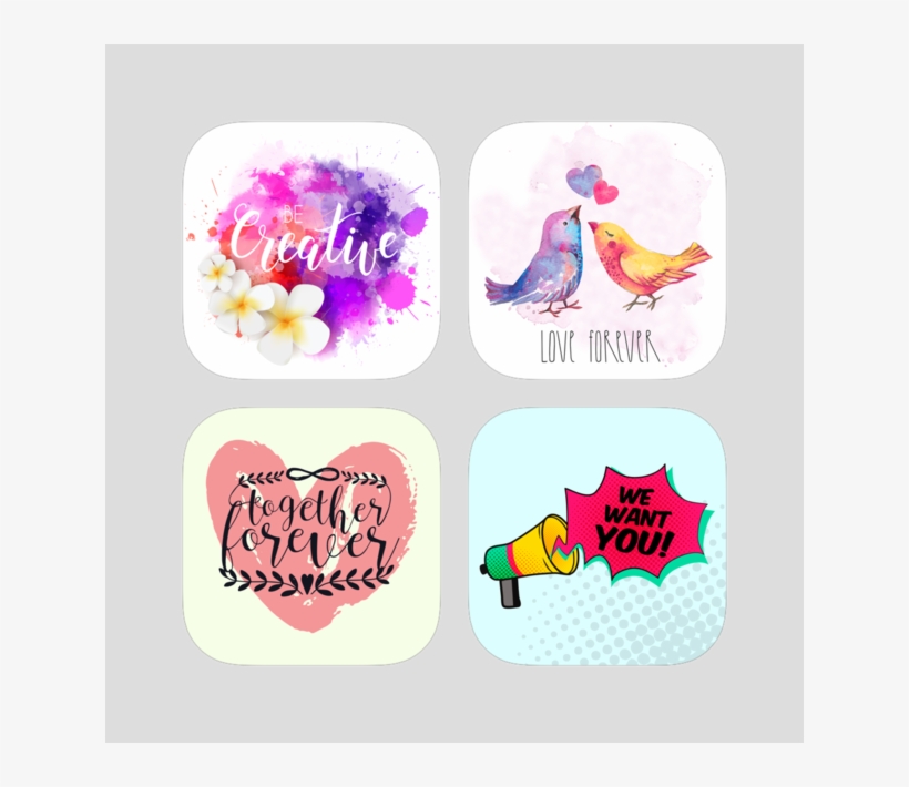 Delightful Watercolor With Pop Art Stickers On The - Watercolor Painting, transparent png #157097