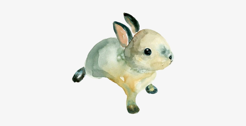 Watercolor Bunny - Easy Simple Watercolor Animals, transparent png #157222