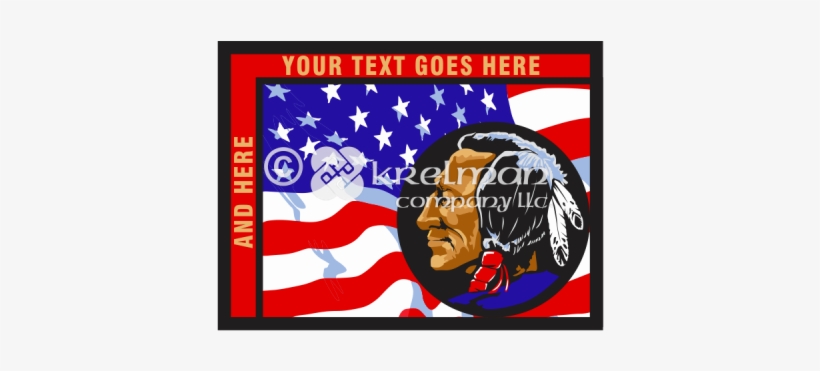 K1505 American Flag And Native American - Flag Of The United States, transparent png #157583