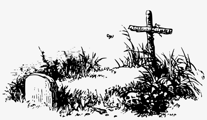Picture Free Library Grave Big Image Png - Grave Clipart Black And White, transparent png #157806