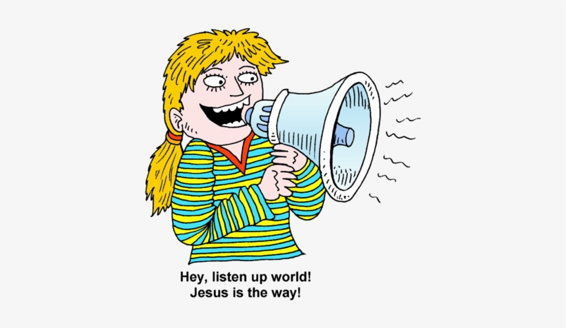 Banner Library Download Image Megaphone Girl Christart - Listen Up Clipart, transparent png #157808