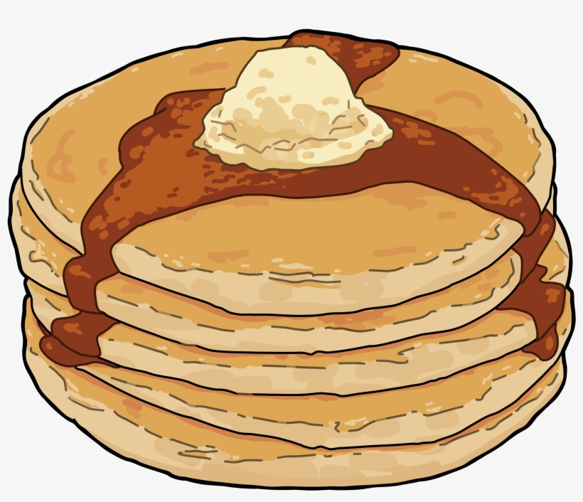 Clipart Transparent Stock Ipad Pancakes My Artwork - Drawing Of A Pancake, transparent png #158297