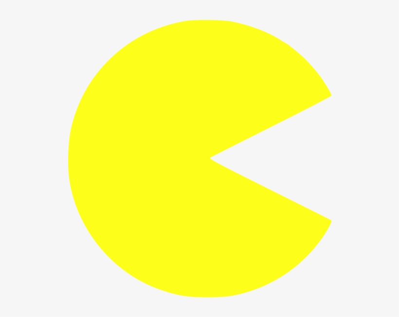 Pacman - Pac Man With White Background, transparent png #158710