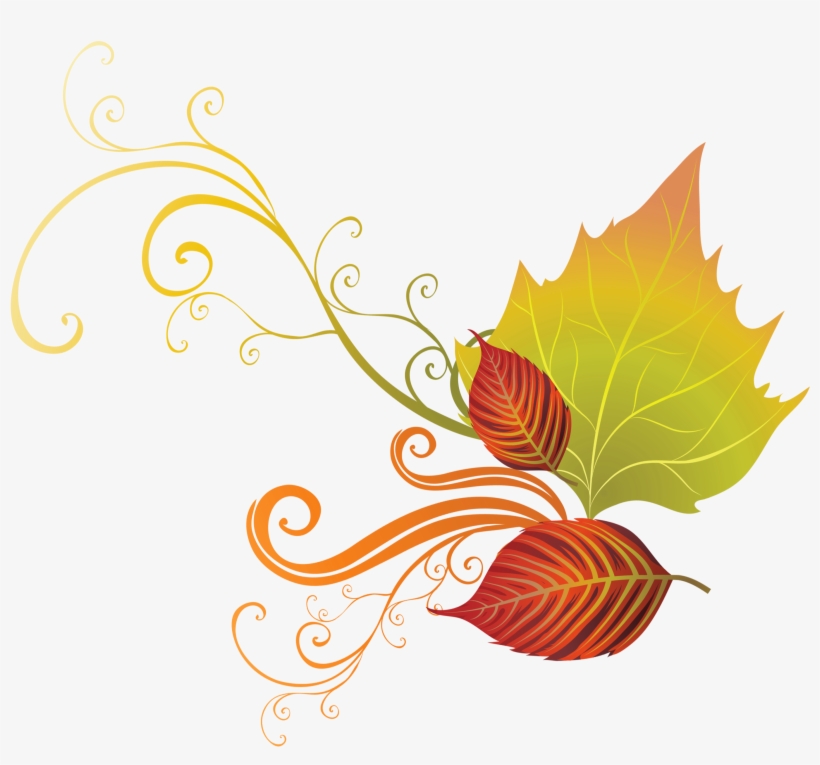 Decorative Clipart Fall Leaves ~ Frames ~ Illustrations - Leaf Png Fall Clipart, transparent png #158870