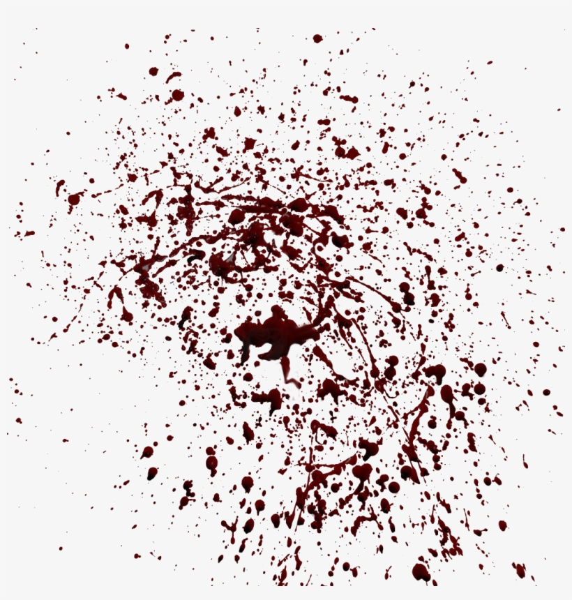 Free Bloody Handprint Png - 4k Blood Splatter Png, transparent png #158895