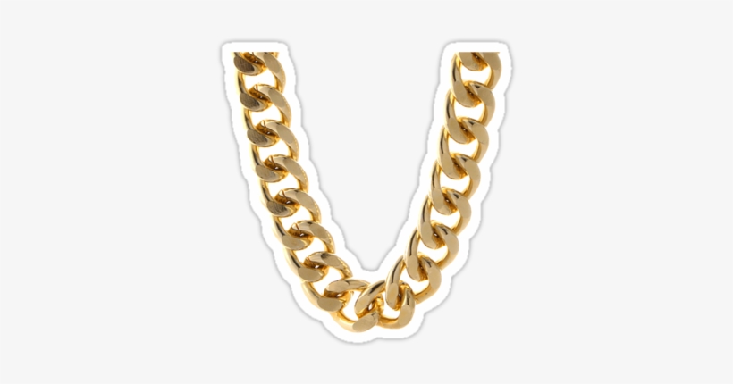 Gold Chain By Primotees Rapper Gold Chain Png - Gold Chain White T, transparent png #159114
