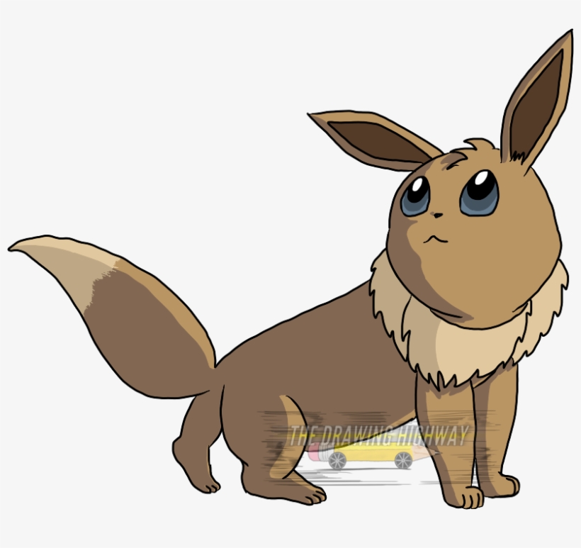How To Draw Pokemon - Eevee Drawing, transparent png #159218
