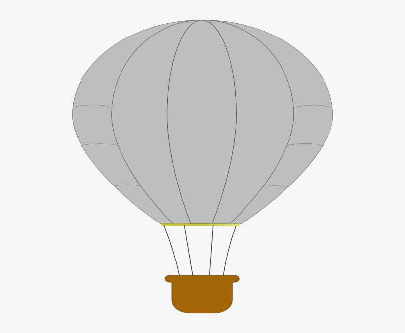 How To Set Use Gray Hot Air Balloon Clipart, transparent png #159306