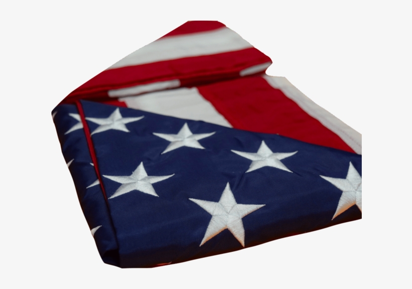 F06 Us Flag Embroidered Stars And Sewn Stripes High - Cushion, transparent png #159325