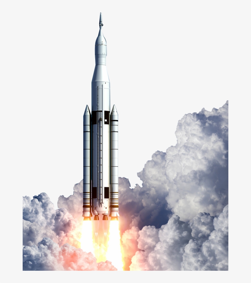 Space Shuttle Launch Png - Rocket Taking Off Png, transparent png #159501