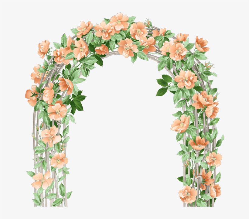 Flowers Arch Png - Flower Door Png, transparent png #159502