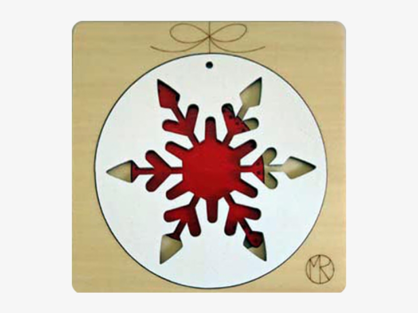 White Snowflake & Red Robin - Christmas Day, transparent png #159905
