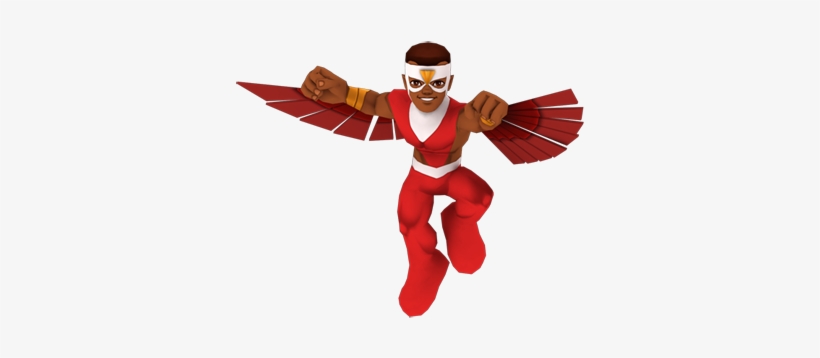 Falcon Clipart Superhero - Super Hero Squad Online Falcon, transparent png #159949