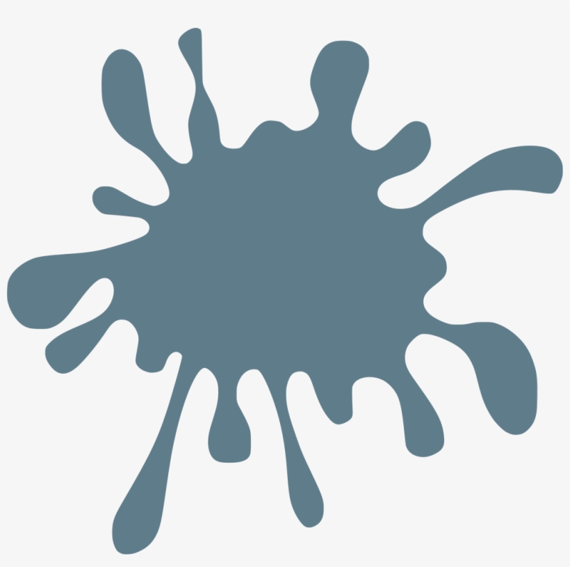 Clip Art Stock Blob Splat Droplet Free Image Icon Silh - Black Paint Splatter Clip Art, transparent png #1500452