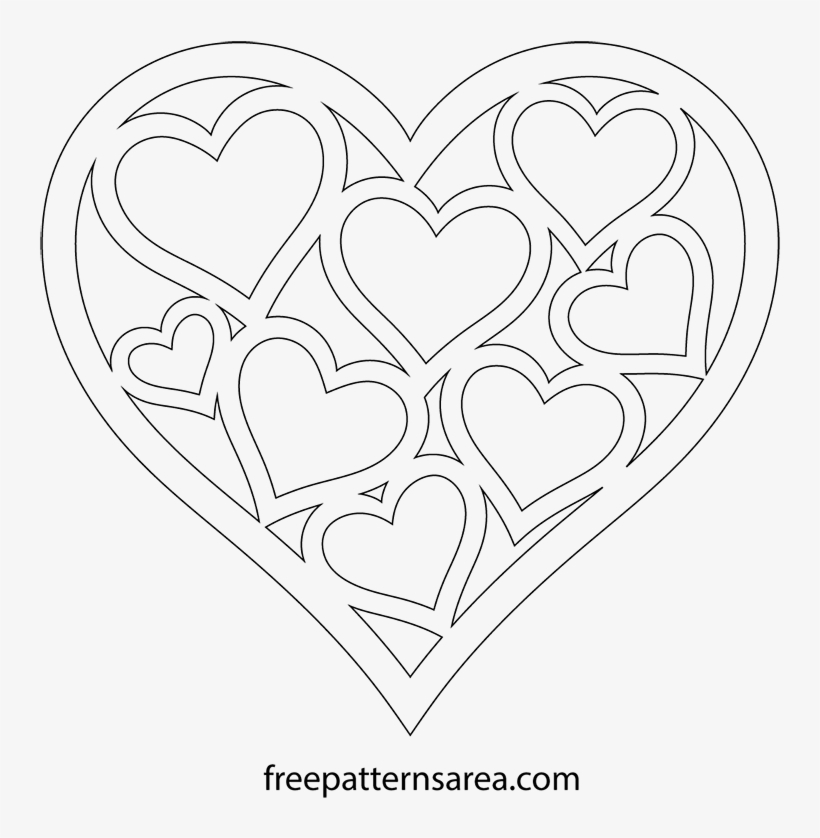 Drawing Desings Heart Shape Transparent Download - Valentine's Day, transparent png #1500552