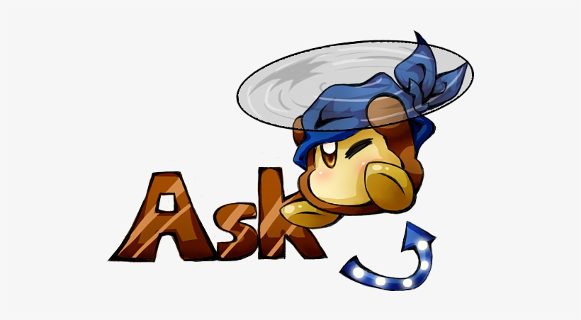 Ask Bandanna Dee , Maybe You Could Ask Kirby Or King - Cartoon, transparent png #1501191