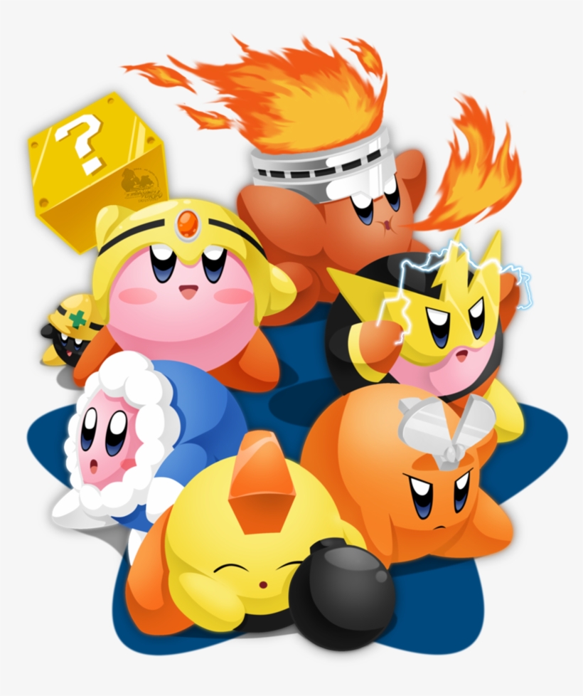 Mega Kirby's Foes By Slimthrowed On Deviantart - All Robot Masters In Mega Man 1, transparent png #1501195