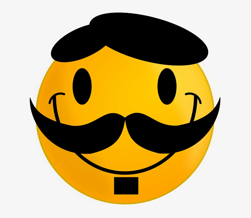 Memes - Smiley Moustache, transparent png #1502103