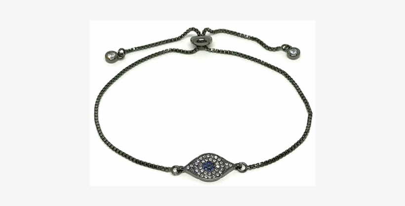 Pull Chain Pave Evil Eye Bracelet - Gram, transparent png #1502233