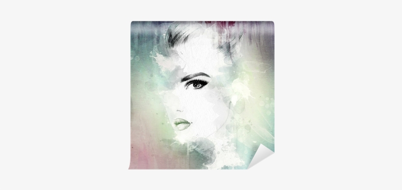 Woman Face - Wash-out Woman Any Day Planner Notebook [book], transparent png #1502288