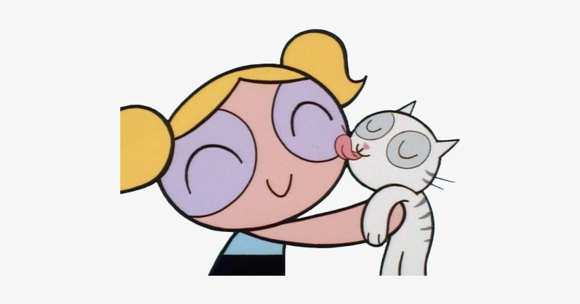 55 Images About Gatito💛 On We Heart It - Bubbles Powerpuff Girls Cat, transparent png #1502329