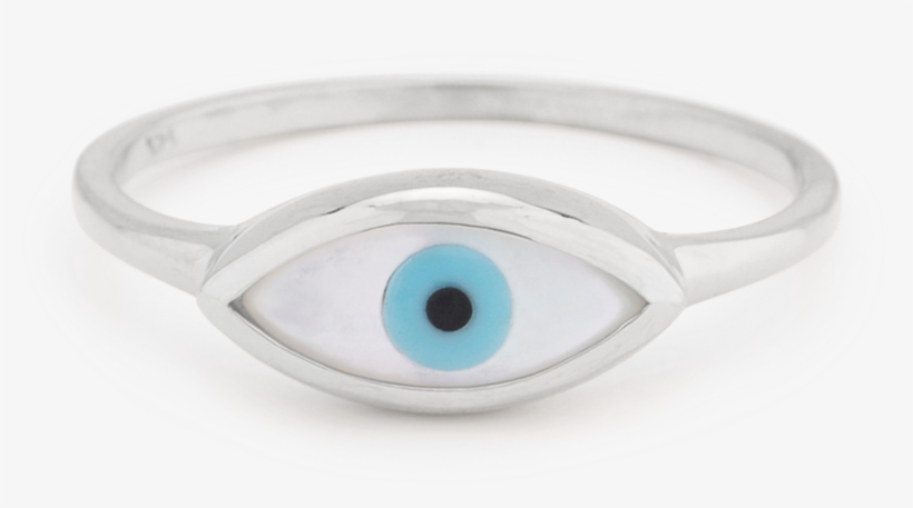 M Ring Evileye Swhite4 - Titanium Ring, transparent png #1502439