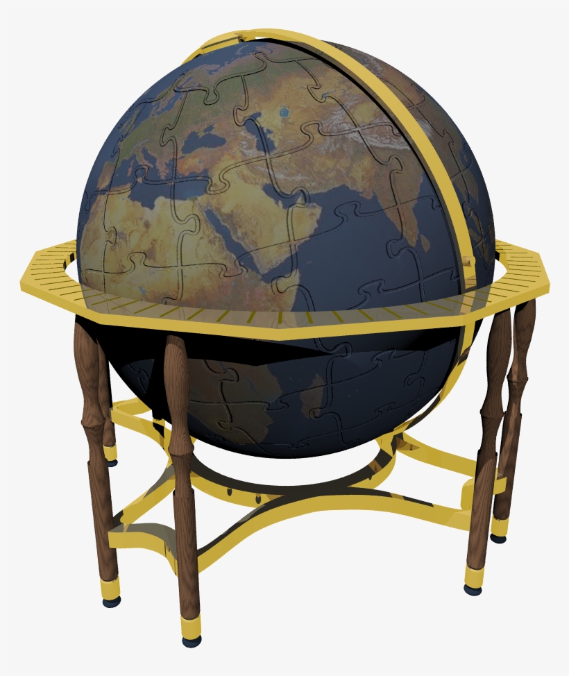 Puzzle Globe Cage - Globe, transparent png #1502872