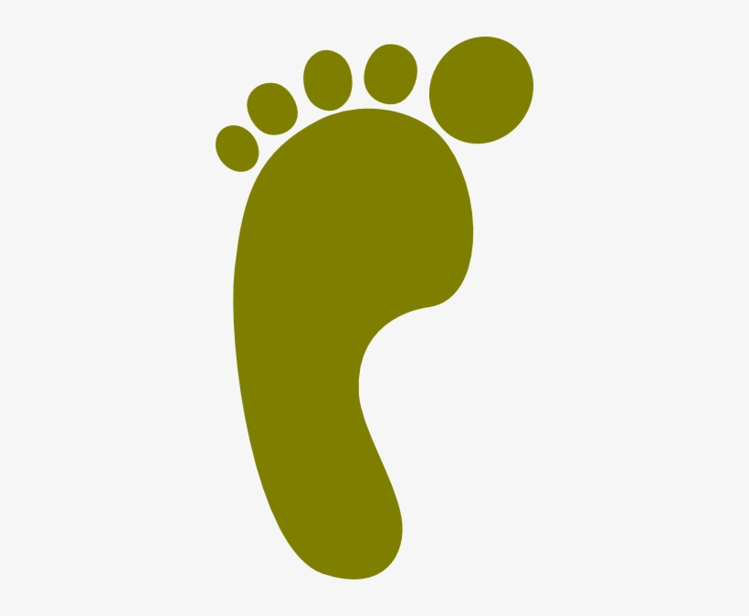 Footprint Clipart Bare - Long Footprint Clipart, transparent png #1503394