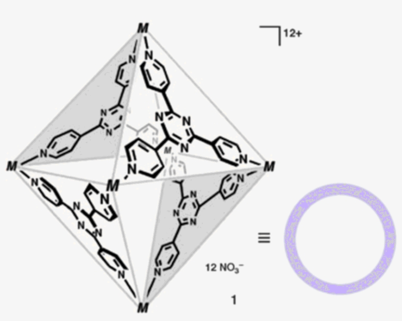 Supramolecular Cage - Square Pyramidal Molecular Geometry, transparent png #1503459