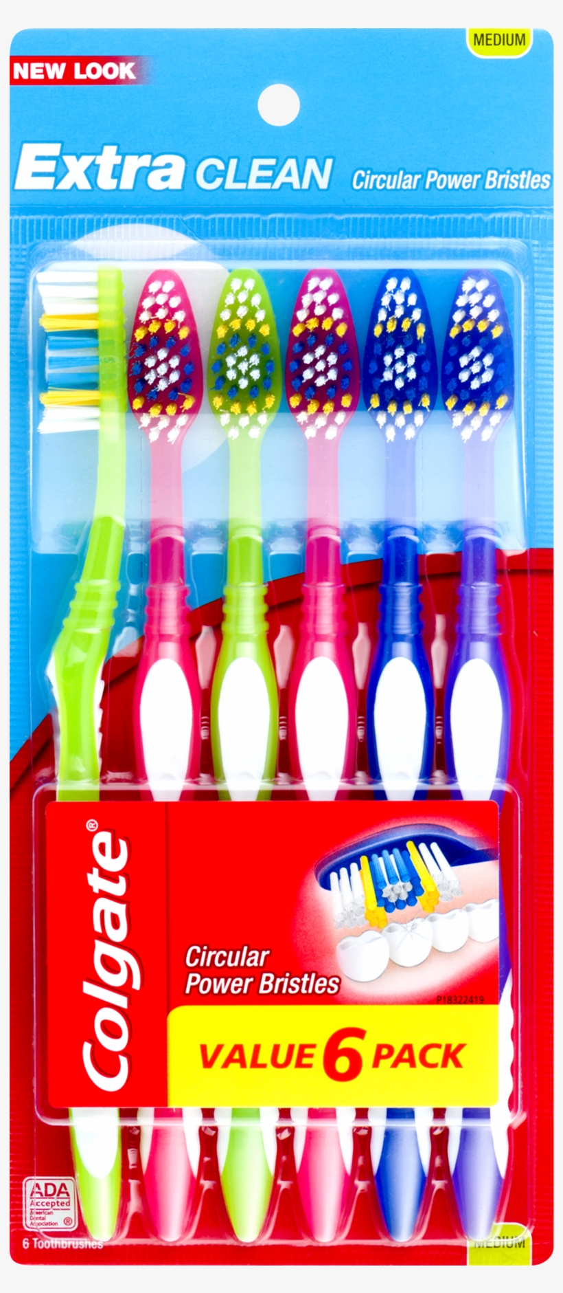 Colgate Extra Clean Full Head Toothbrush, Medium - Colgate Extra Clean Toothbrush, Full Head, Soft 42, transparent png #1503513