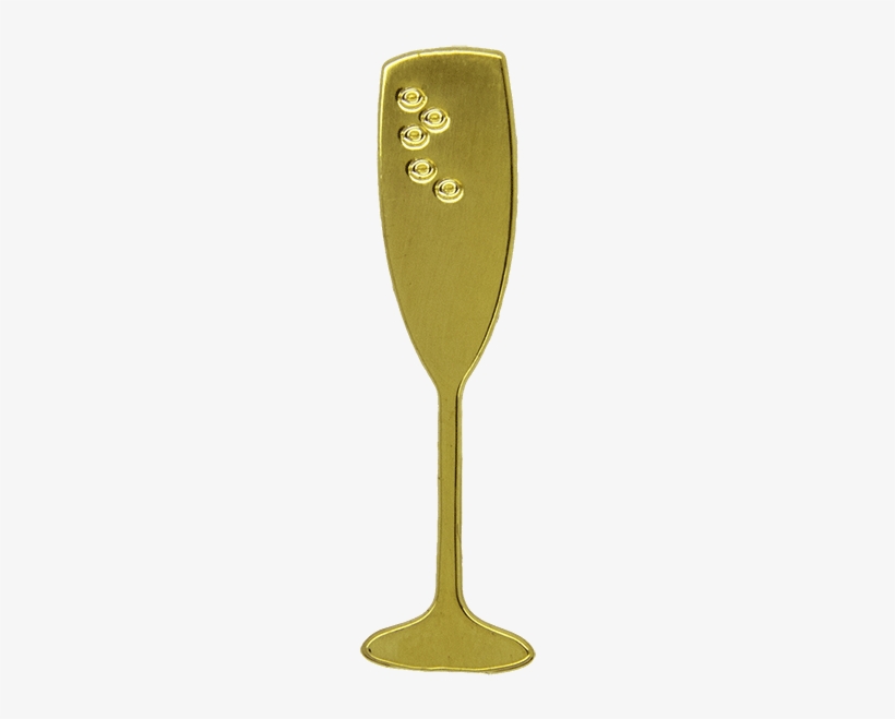 Champagne Glass Pin, Gold - Poly(methyl Methacrylate), transparent png #1503531