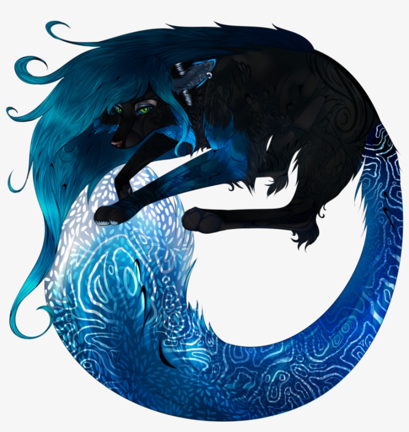 Spiral Of Blue By Nari16 - Werewolf, transparent png #1503725