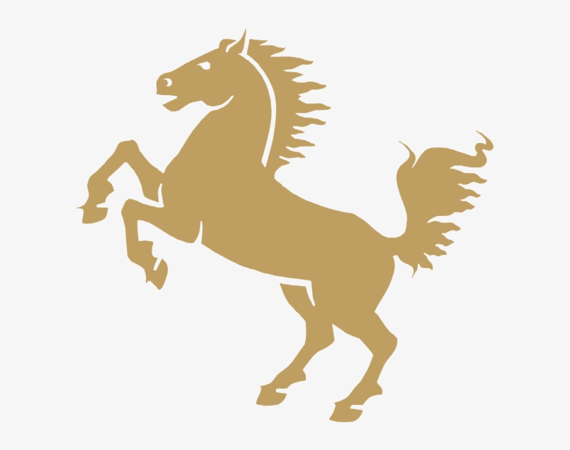 Horse Clip Art At Clker Com Vector - Gold Horse Clipart, transparent png #1503751