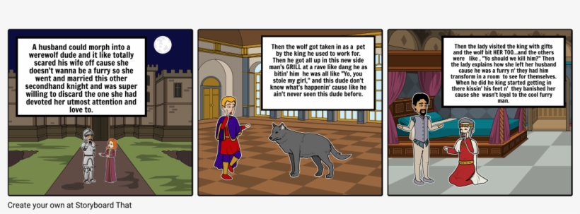 The Lay Of The Werewolf - Cartoon, transparent png #1503983