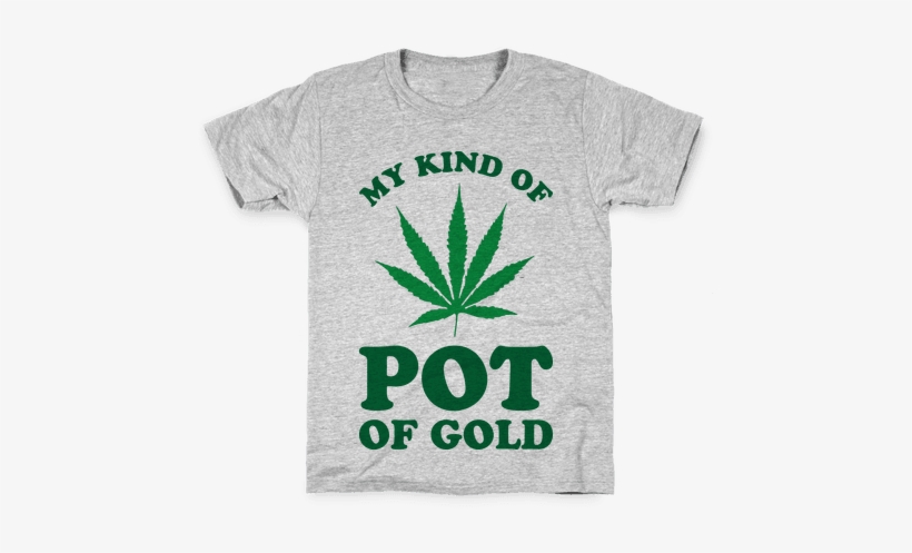 My Kind Of Pot Of Gold Kids T-shirt - Killer Weed Rectangle Magnet, transparent png #1504009