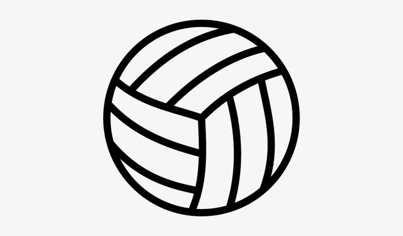 Volleyball Vector Line Art - Dibujo De Pelota De Voleibol - Free  Transparent PNG Download - PNGkey