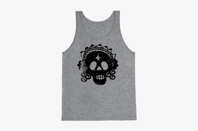 Sugar Skull Bride Tank Top - Chocolate Is My Bae, transparent png #1504360