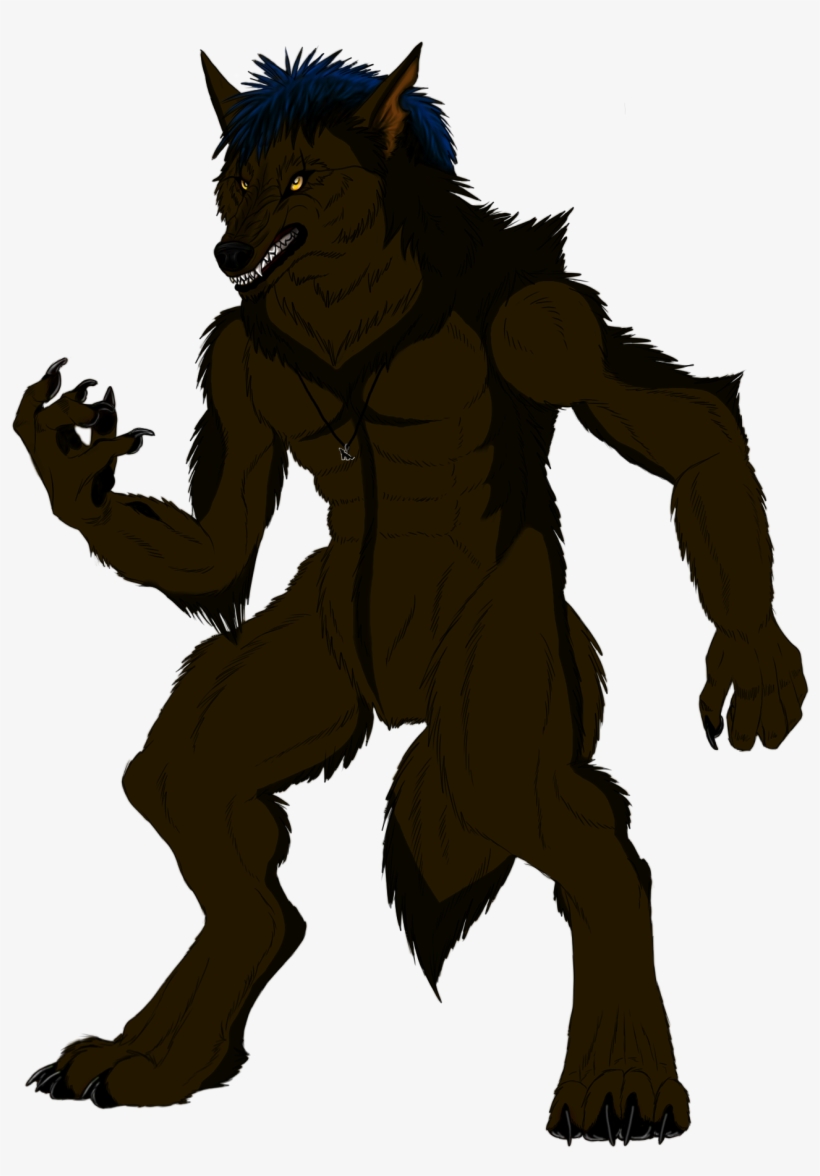 Dancewiththeakuma Werewolf - Anthro Brown Hyena, transparent png #1504462