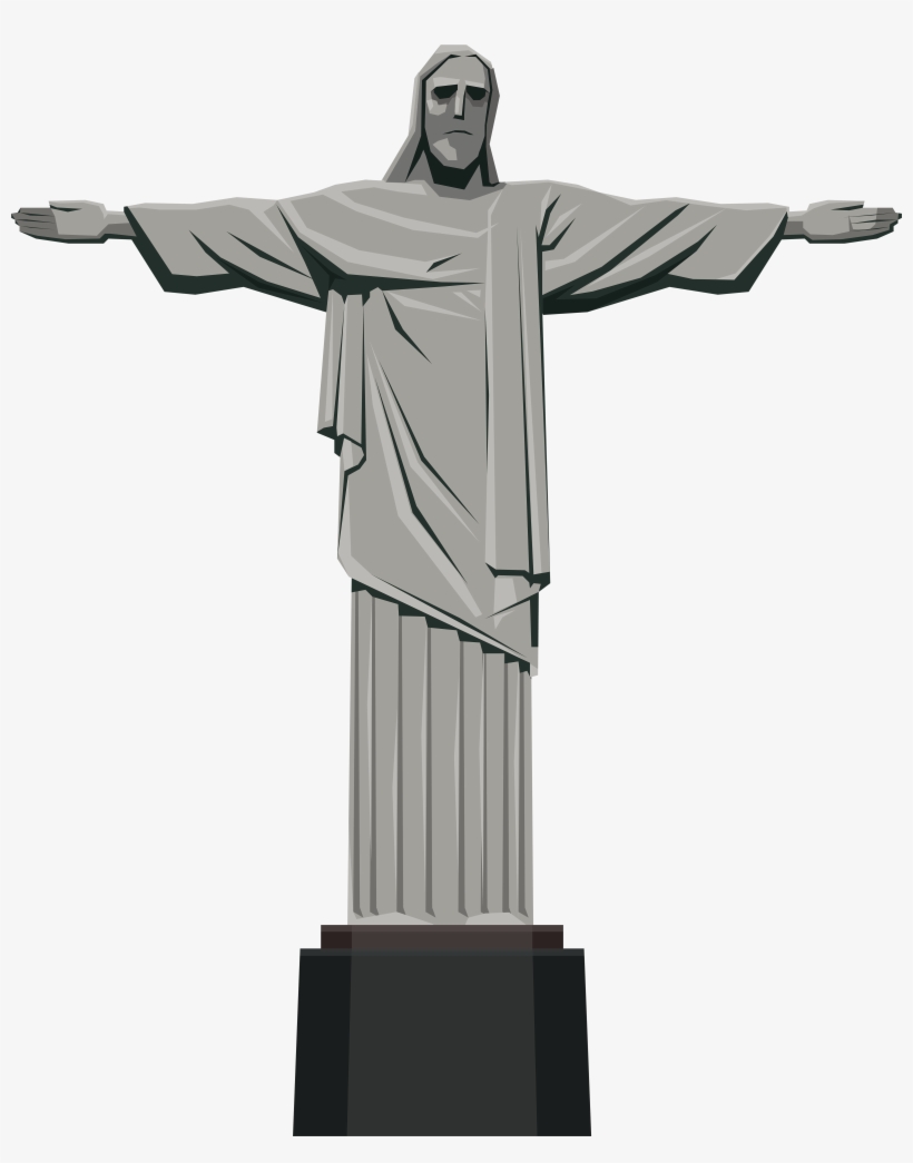 Christ The Redeemer Statue Png Clip Art, transparent png #1504637