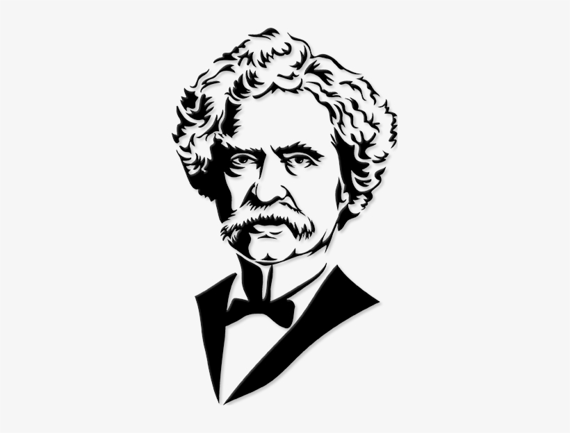 Cross Out The Wrong Words - Mark Twain Clip Art, transparent png #1504893