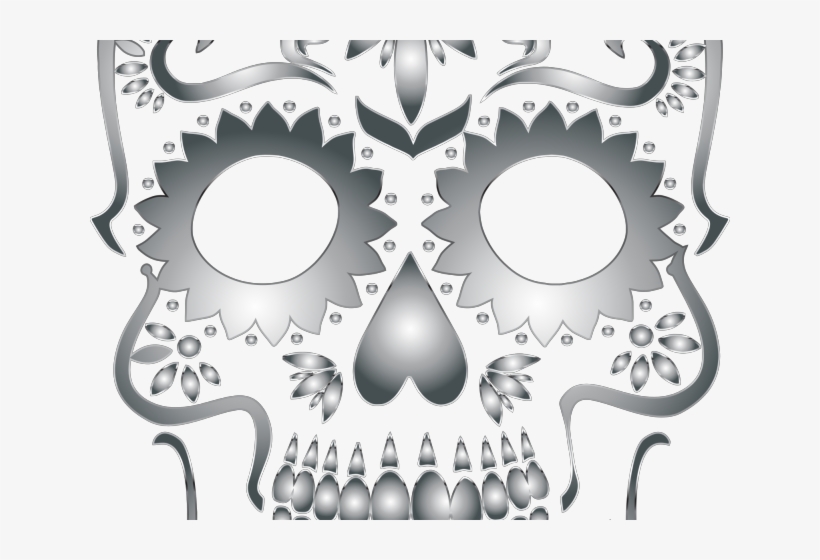 Sugar Skull Clipart Transparent Background - Sugar Skull Day Of The Dead Samsung Galaxy S7 Phone, transparent png #1505023