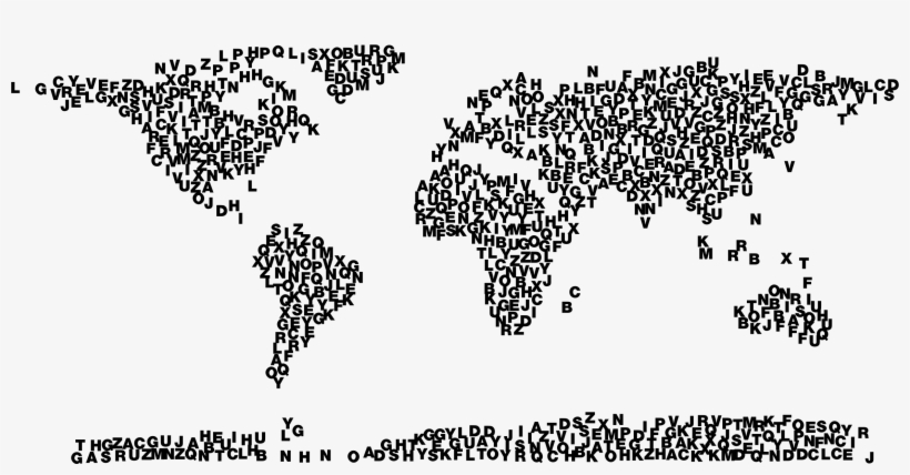 Medium Image - World Map Pixels Square, transparent png #1505341