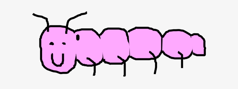 Pink Caterpillar Clip Art - Pink Caterpillar Clipart, transparent png #1505530
