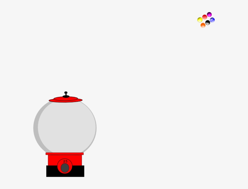 Gumball Clipart Cartoon - Empty Gumball Machine Png, transparent png #1505747