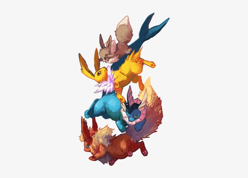 Eevee Family - Eevee Family Art, transparent png #1505825