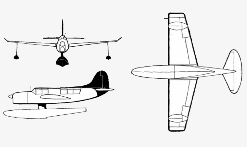 Curtiss So3c Seagull Drawings - Drawing, transparent png #1505997