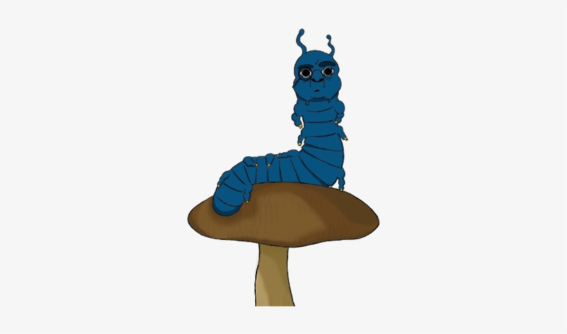 Blue Caterpillar Png - Blue Caterpillar Alice In Wonderland No Background, transparent png #1506170